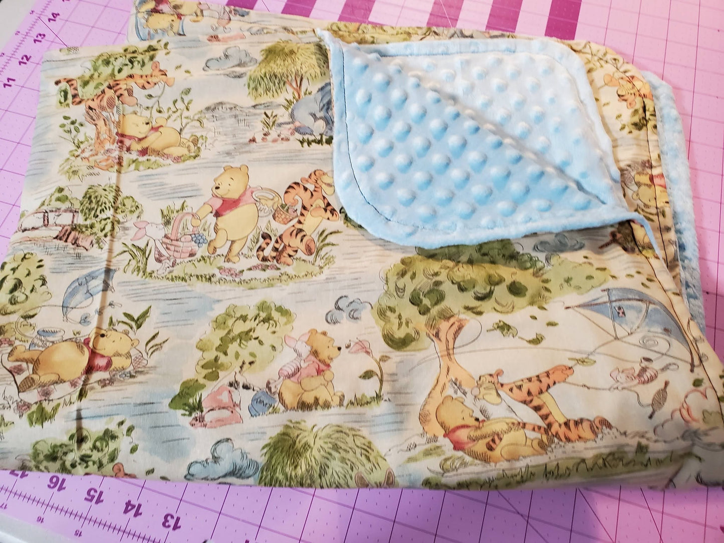 Vintage Winnie the Pooh Baby Blanket