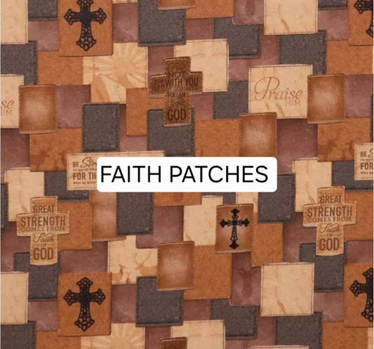Faith patches rice bag