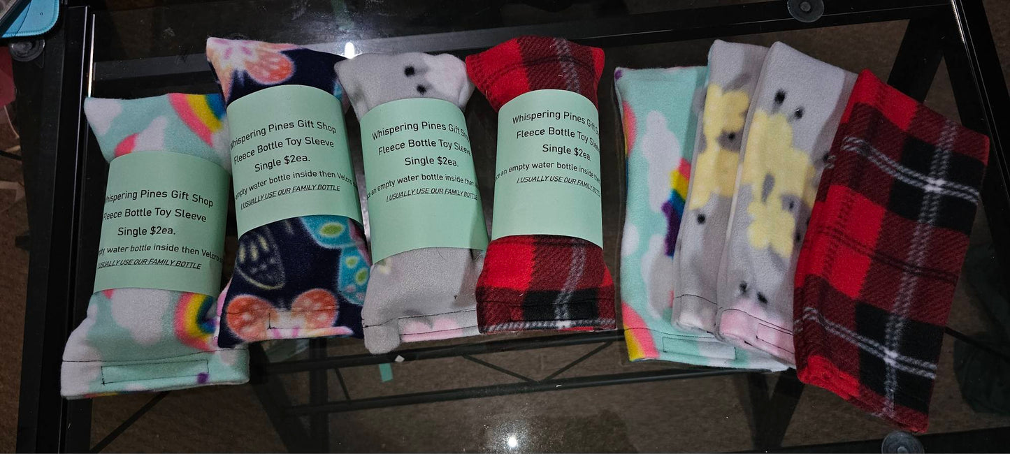 Single Fleece bottle toy sleeve