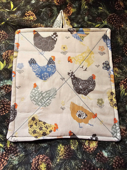Chickens Hot Pad